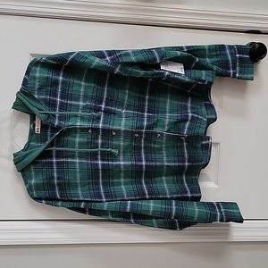 SO brand cropped flannel hoodie NWT women xl